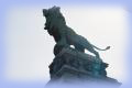 2 Löwen bewachen die Schemerlbrücke von Otto Wagner